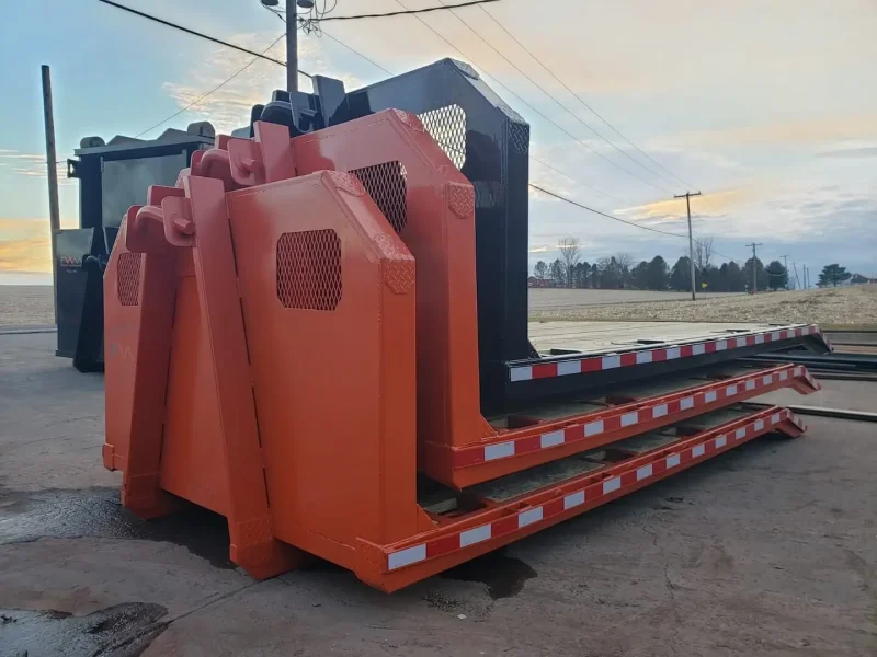 3 Flatbed rolloffs on a stack