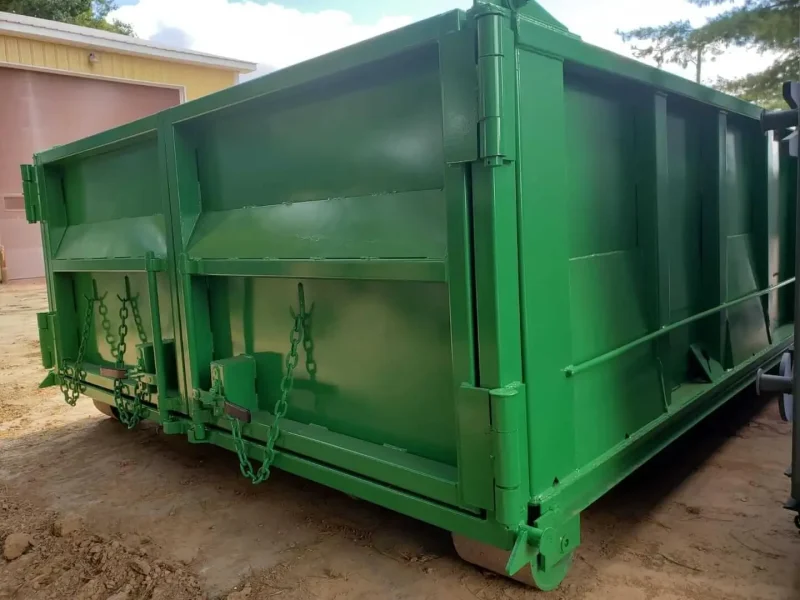 Green dumpster