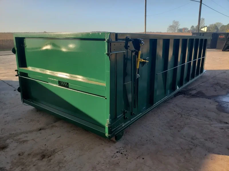 Green dumpster