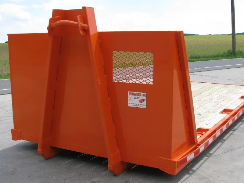 Hooklift Flatbed with Wooden Deck