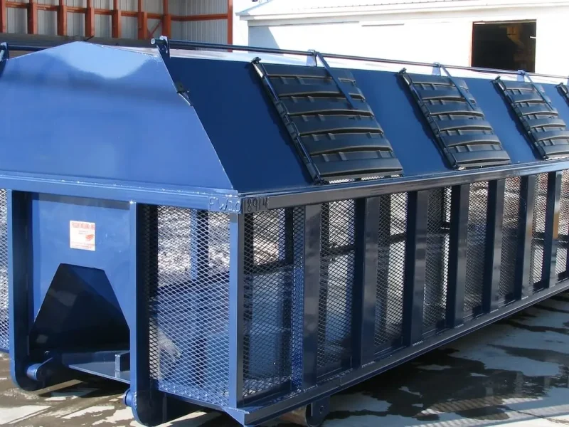 Large Blue Recycling Container