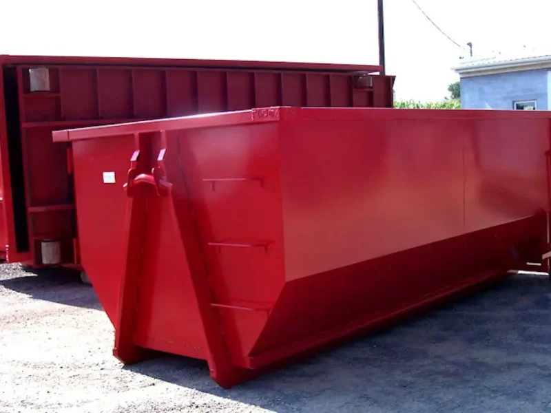 Red tub container